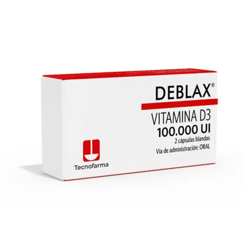 Deblax 100.000 UI 2 Cápsulas Blandas