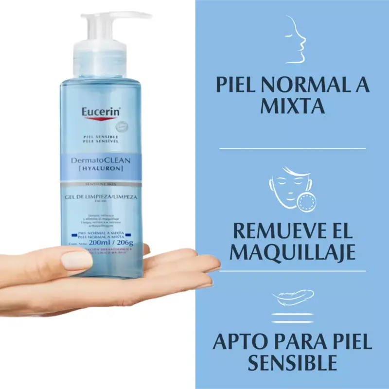 Dermato Clean Gel Limpiador Facial Piel Normal a Mixta 200ml