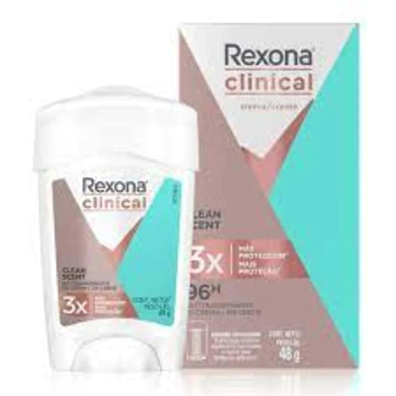 Desodorante rexona clinical clean scent 48g