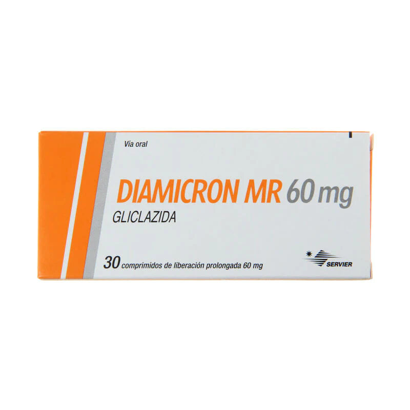 Diamicron MR 60mg 30 Comprimidos de liberación prolongada