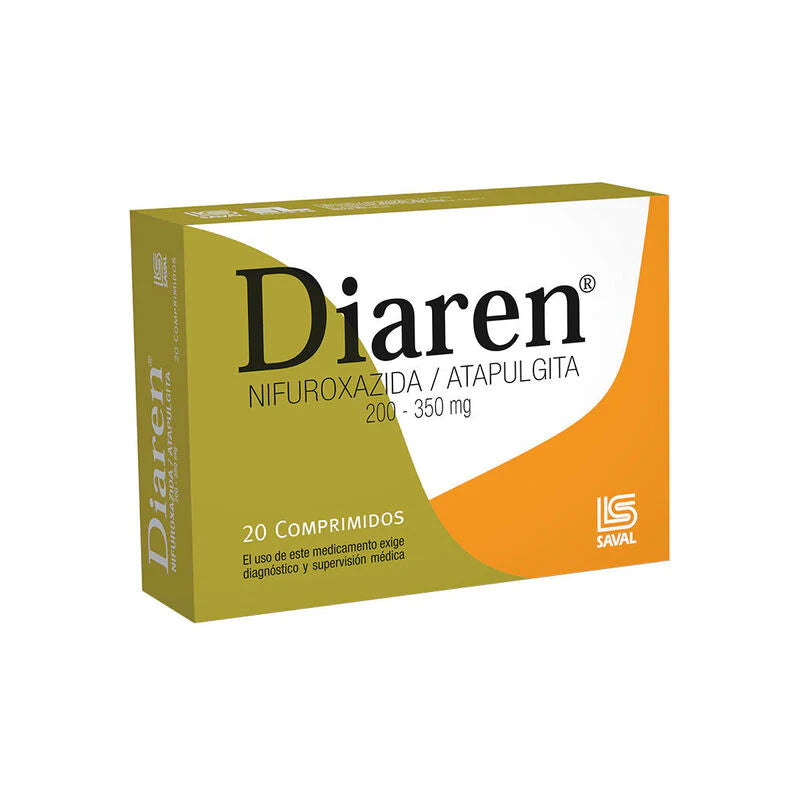 Diaren 200mg 20 Comprimidos