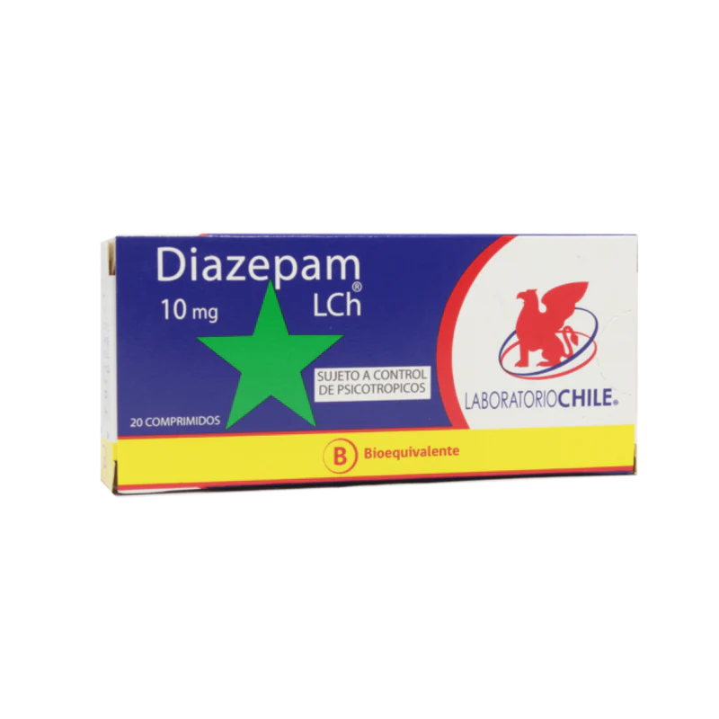 Diazepam 10mg 20 Comprimidos
