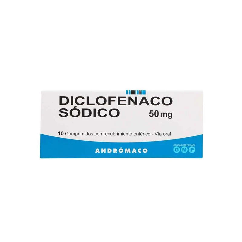 Diclofenaco 50mg 10 Comprimidos