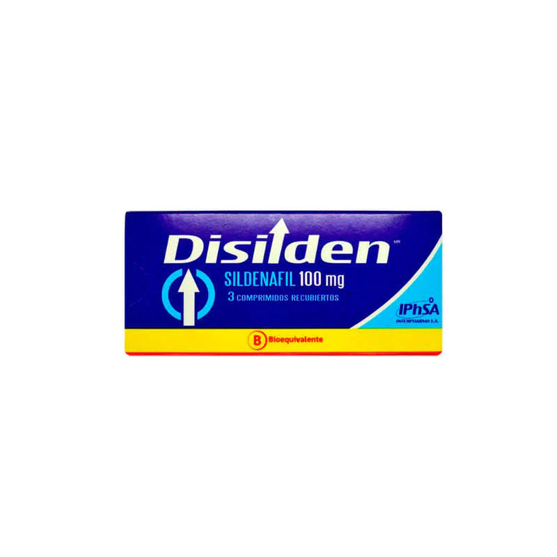 Disilden Sildenafil 100mg 3 Comprimidos recubiertos