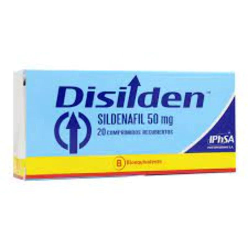 Disilden Sildenafil 50mg 20 Comprimidos recubiertos