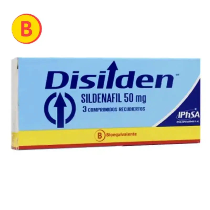Disilden Sildenafil 50mg 3 Comprimidos recubiertos