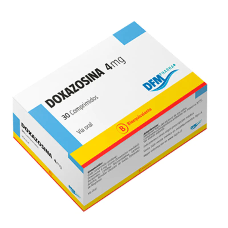 Doxazosina 4mg 30 Comprimidos