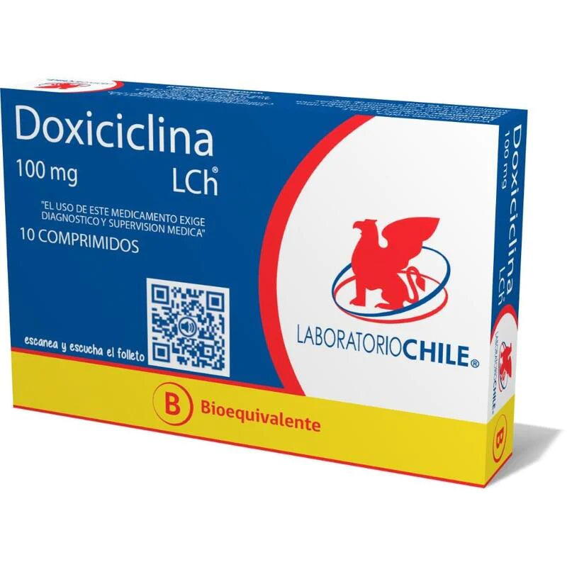 Doxiciclina 100mg 10 Comprimidos