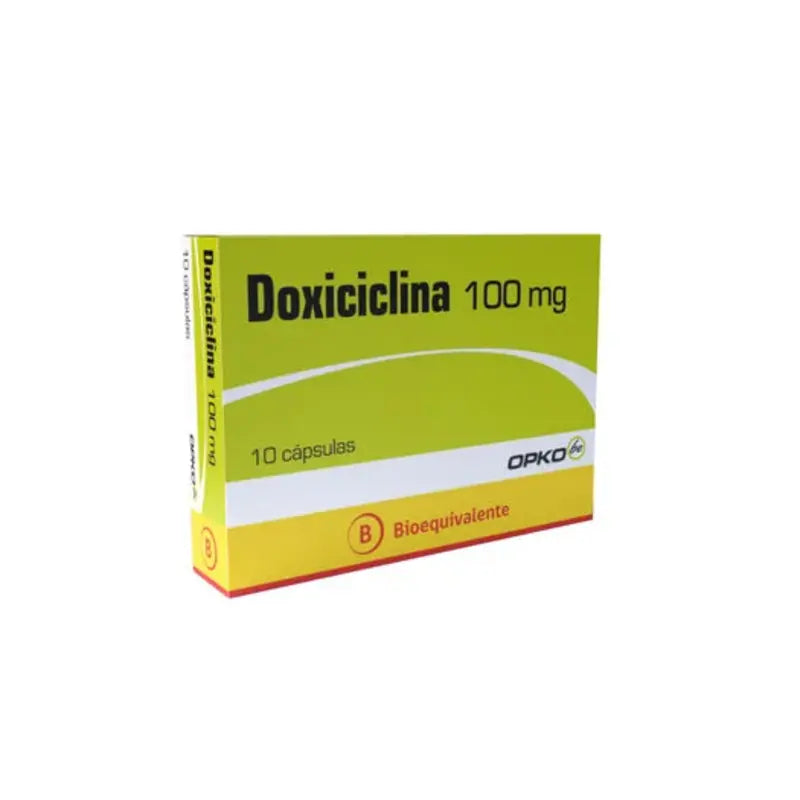 Doxiciclina 100 Mg x 10 Capsulas  (Opko)