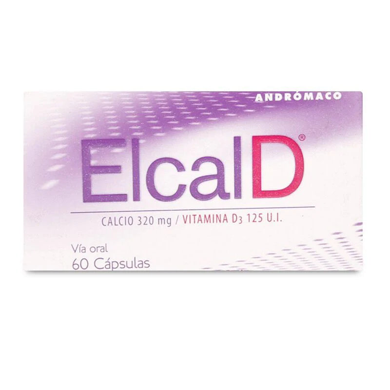 Elcal D Calcio 320mg 60 Cápsulas