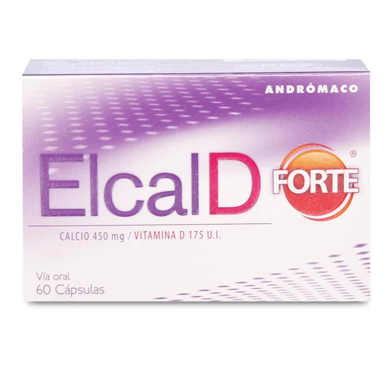 Elcal D Forte 450mg 60 Cápsulas