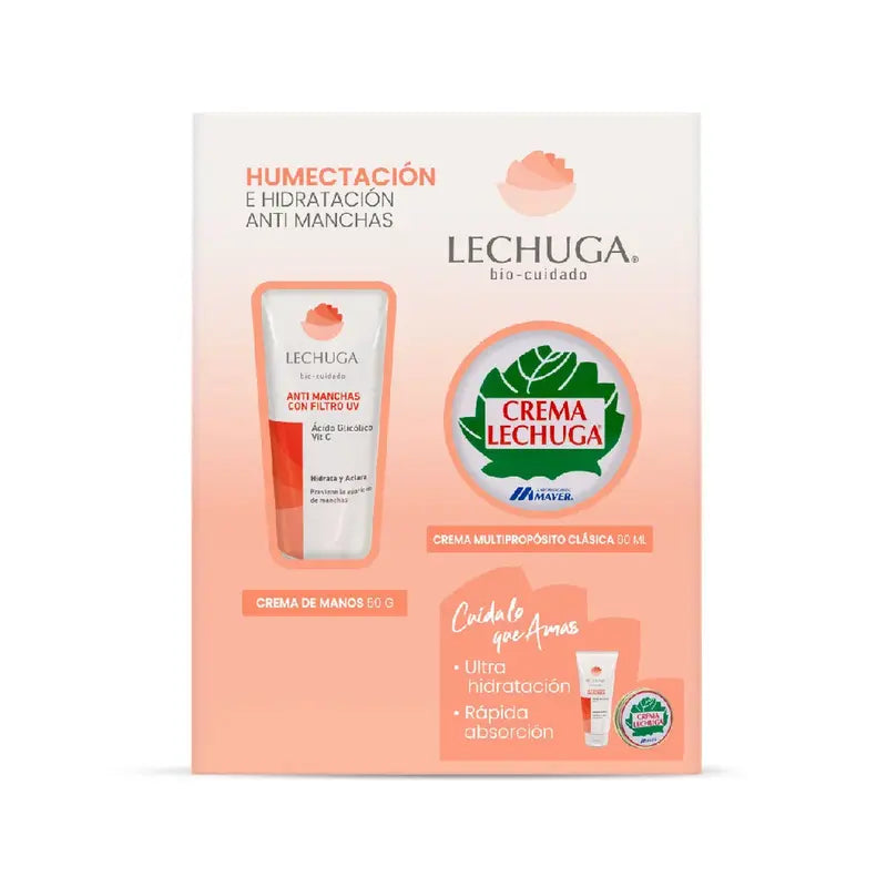 Estuche Crema Lechuga  Multipropósito Clásica 60ml + Crema de Manos 50g