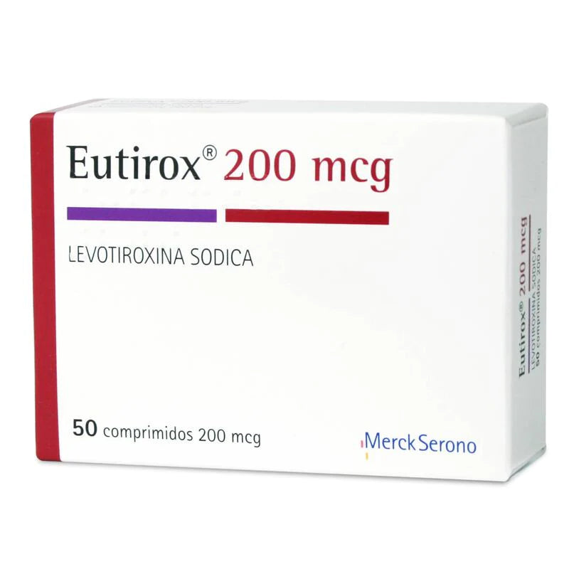 Eutirox 200mcg 50 Comprimidos