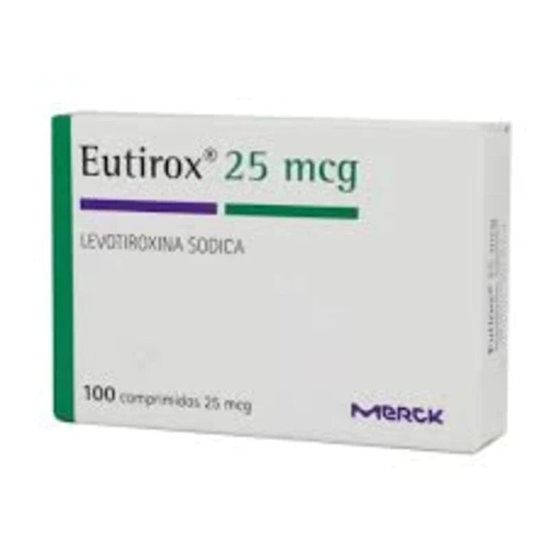 Eutirox 25mcg 100 Comprimidos