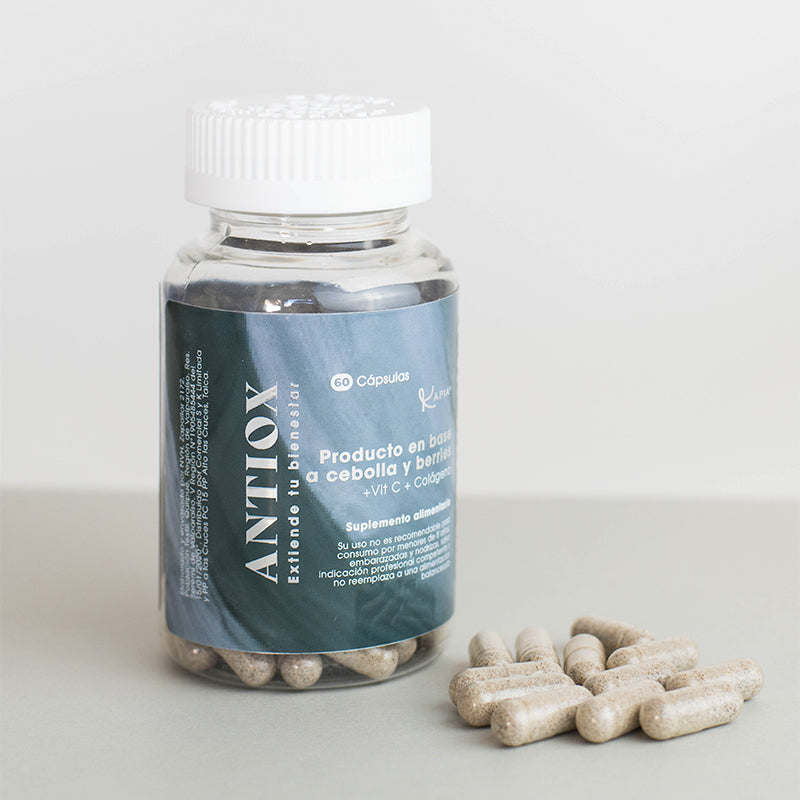 Kapia Antiox – Fórmula con Bioactivo de Cebolla | Máximo Poder Antioxidante y Alta Biodisponibilidad 3 frascos de 60 cápsulas c/u para tratamiento de 3 meses.