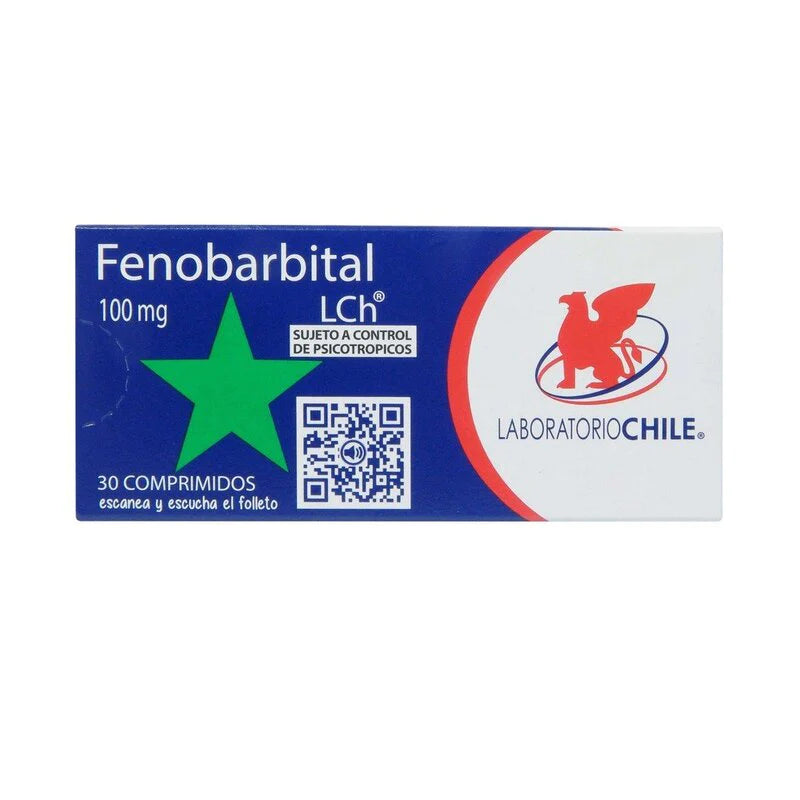 Fenobarbital 100mg 30 Comprimidos