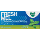 Freshmel 12 Comprimidos sabor menta fresca