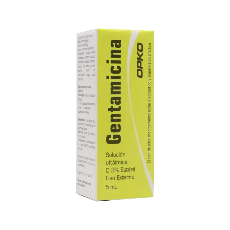 Gentamicina 0,3% Solución Oftálmica 5ml