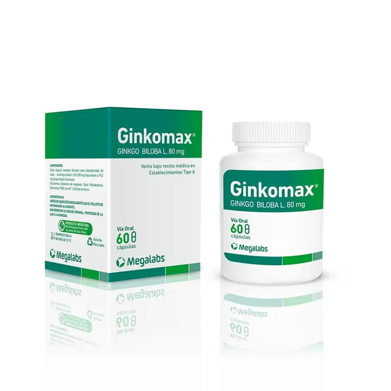 Ginkomax 80mg 60 cápsulas
