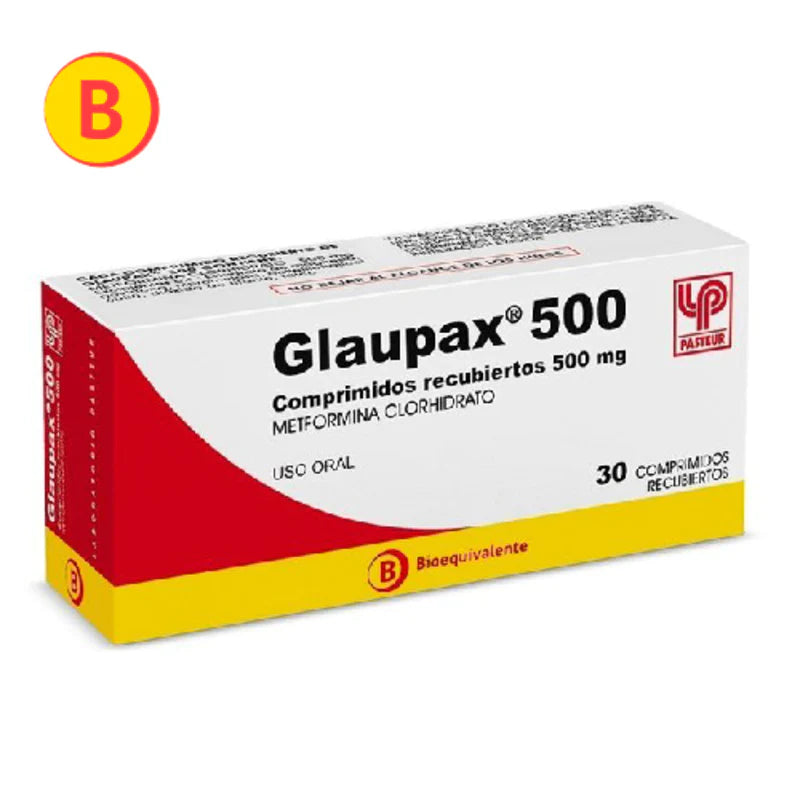 Glaupax 500mg 30 Comprimidos
