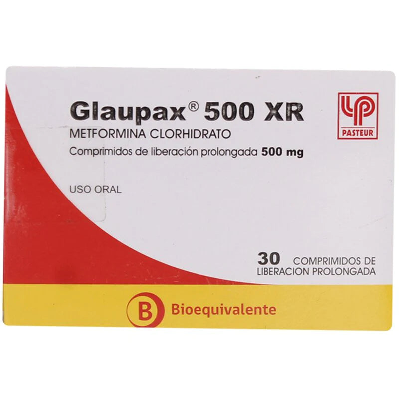 Glaupax 500mg XR 30 Comprimidos
