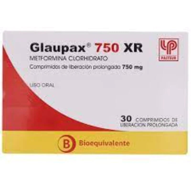 Glaupax XR 750mg 30 Comprimidos de liberación prolongada