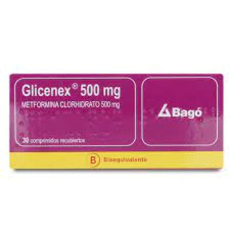 Glicenex 500mg 30 Comprimidos recubiertos
