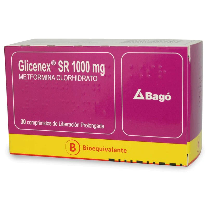 Glicenex SR 1000mg 30 Comprimidos de liberación prolongada