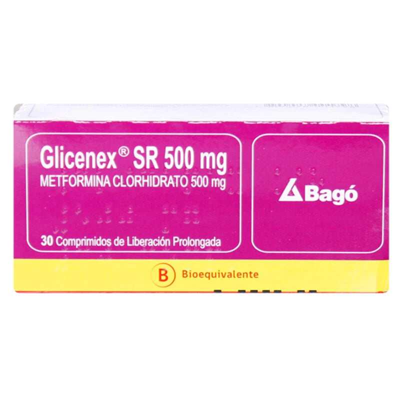 Glicenex SR 500mg 30 Comprimidos de liberación prolongada