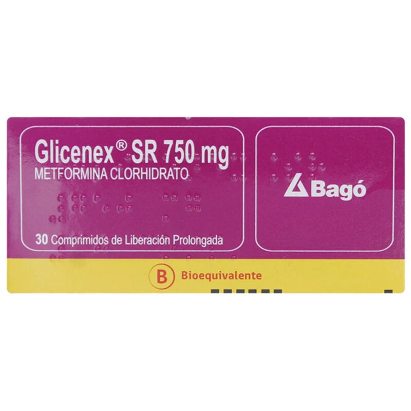 Glicenex SR 750mg 30 Comprimidos