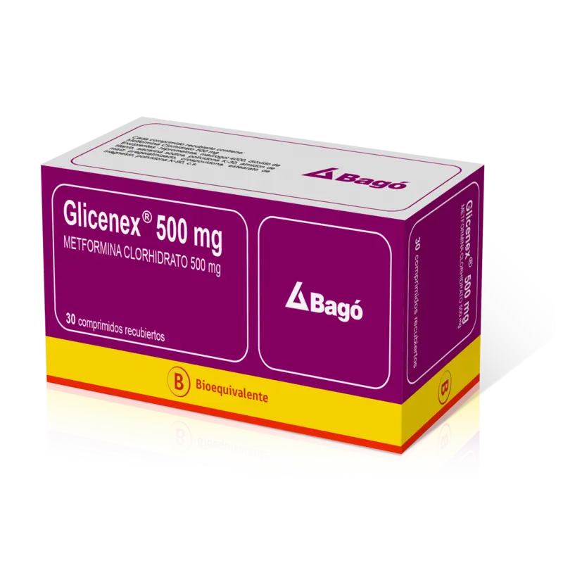 Glicenex 500mg 30 Comprimidos recubiertos