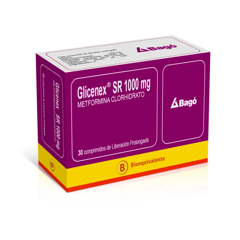 Glicenex SR 1000mg 30 Comprimidos de Liberación Prolongada