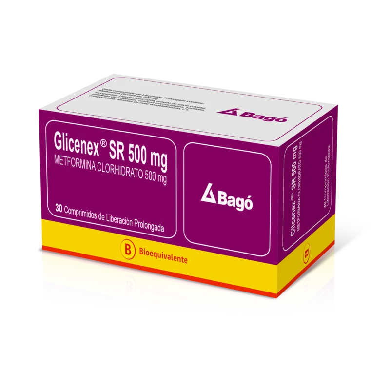 Glicenex SR 500mg 30 Comprimidos de liberación prolongada