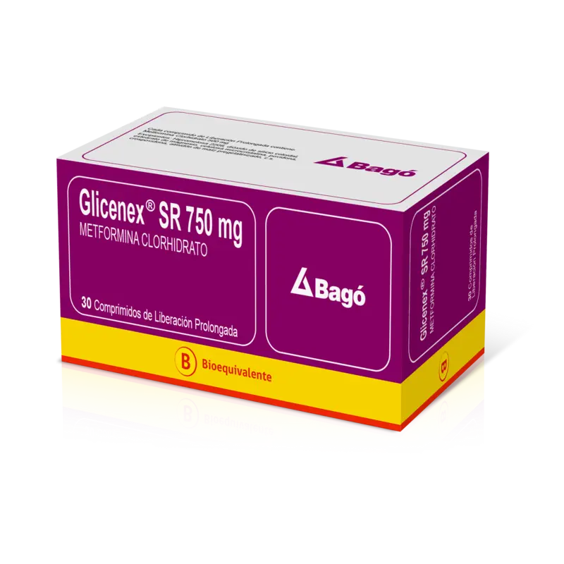 Glicenex SR 750mg 30 Comprimidos