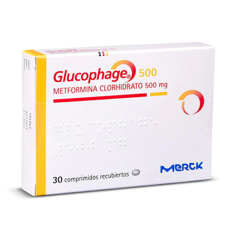 Glucophage 500mg 30 Comprimidos recubiertos