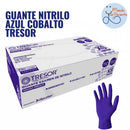 Guante Examen De Nitrilo 100 Guantes Color Azul Talla L