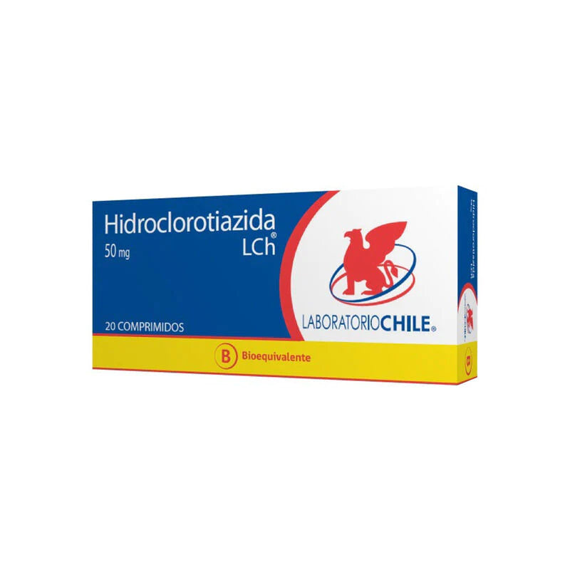 Hidroclorotiazida 50mg 20 Comprimidos