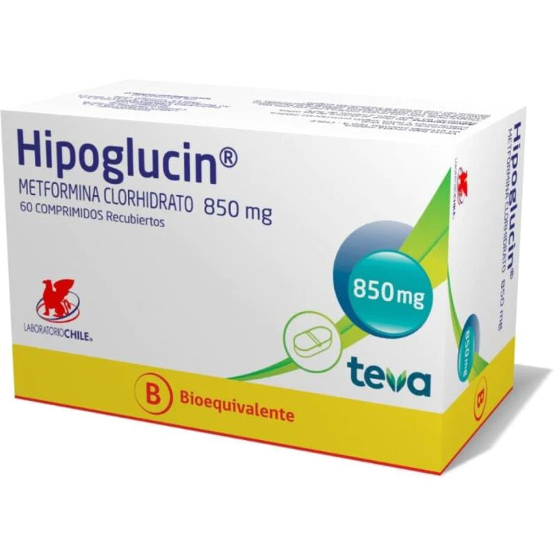 Hipoglucin 850mg 60 Comprimidos recubiertos