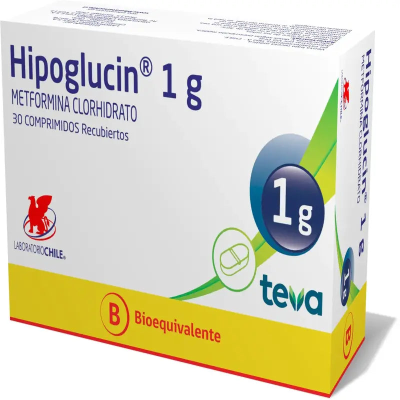 Hipoglucin 1g 30 comprimidos recubiertos