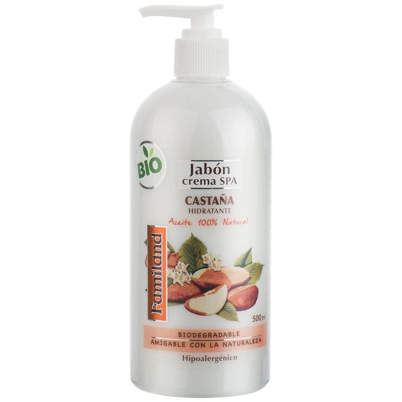 Jabón Crema Familand Castaña Hidratante 500ml