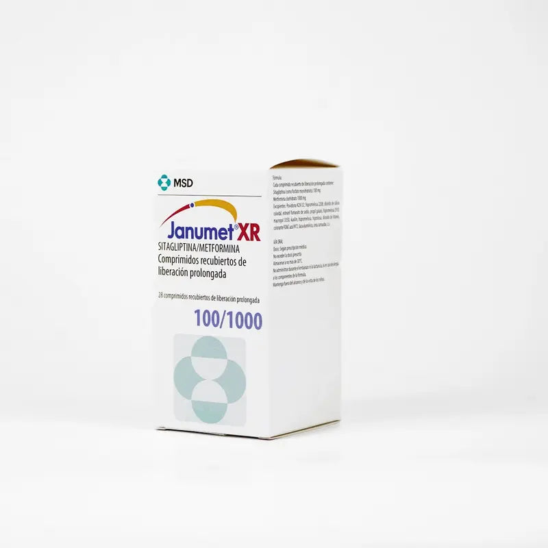 Janumet XR 100mg/1000mg 28 Comprimidos de Liberación Prolongada