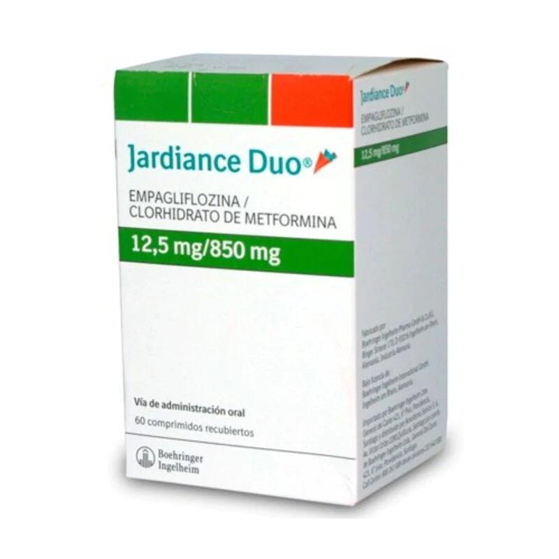 Jardiance duo 12,5mg/850mg 60 Comprimidos recubiertos