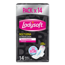 Ladysoft Ultradelgada Tela Ultraseca con Alas 14 unidades