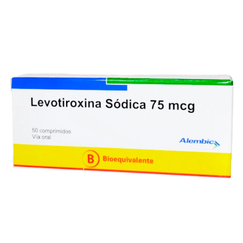 Levotiroxina sodica 75mcg 50 Comprimidos