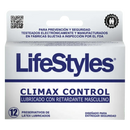 LifeStyle climax control 12 preservativos de látex
