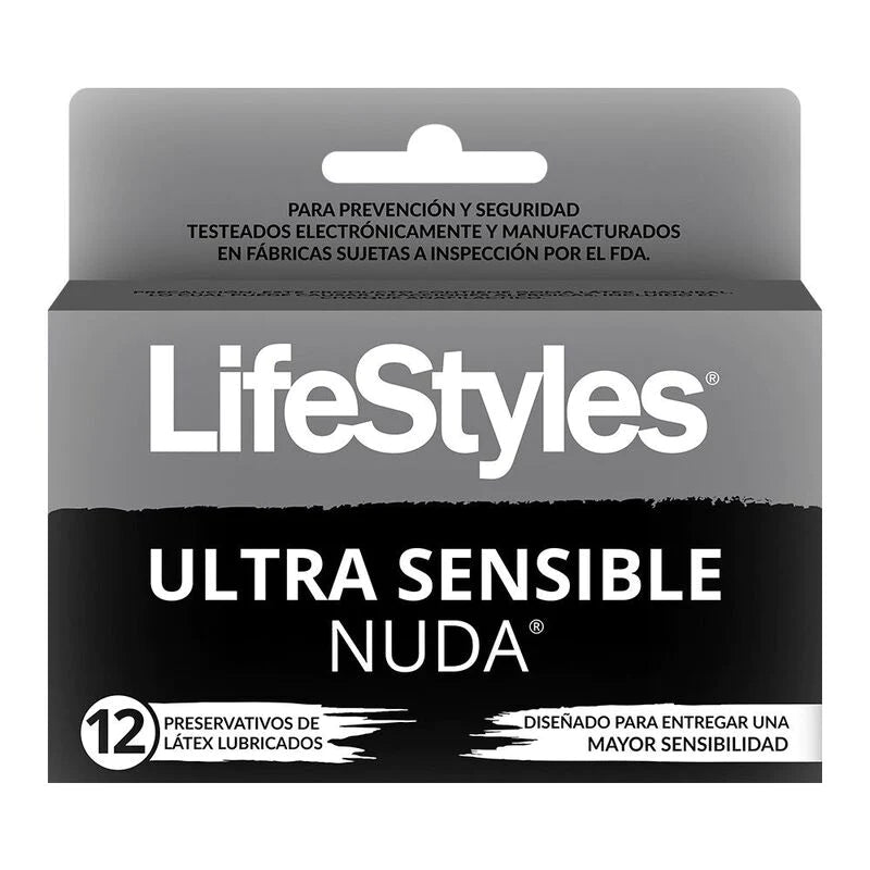LifeStyle ultra sensible nuda 12 preservativos de latex