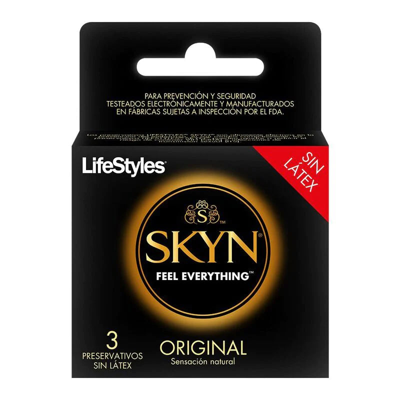 Lifestyles Skyn Original sin látex 3 preservativos