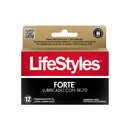 Lifestyles forte lubricado con SK-70 12 preservativos
