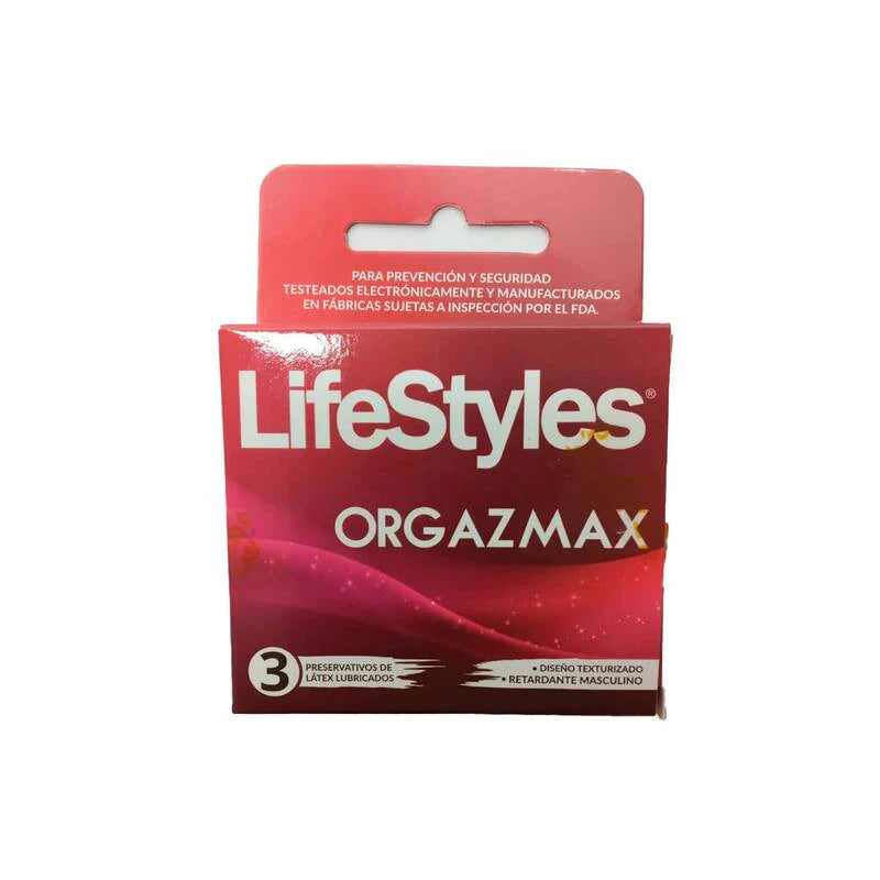 Lifestyles orgazmax 3 preservativos