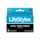 Preservativos Lifestyles vibra-ribbed stimula 12 Unidades